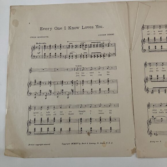 1910s Vintage Sheet Music Irish Songs Ragtime I'm A Long Way from Tipperary - Picture 14 of 16